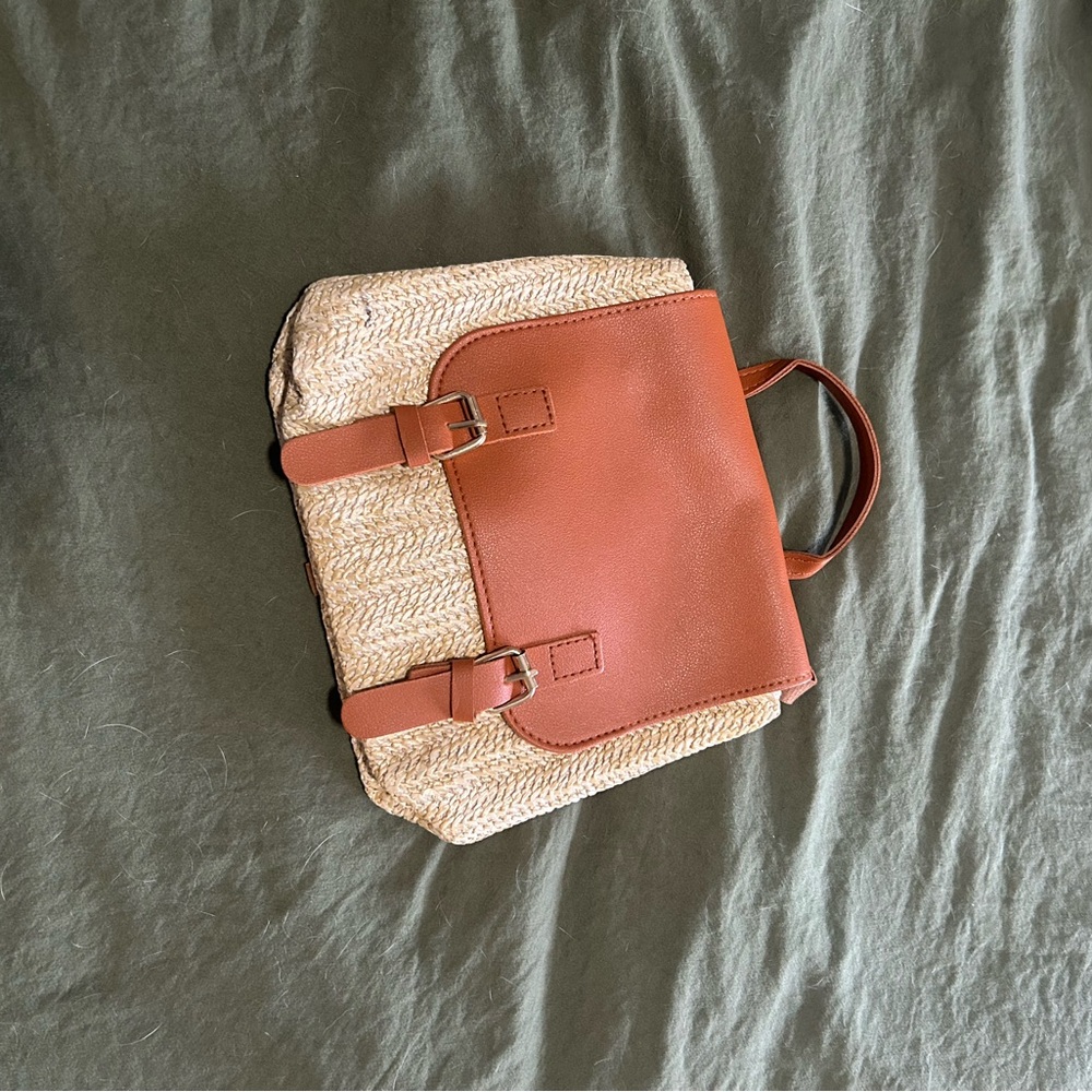 Brown and Tan Women's Bag